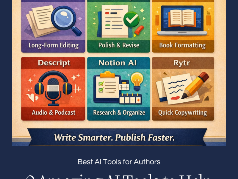 9 Amazing AI Tools to Help Indie Authors Write Smarter and Publish&nbsp;Faster